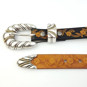 Create your own Western Hand Painted Tooled Belt