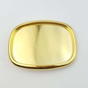 DIY Design Your Own Buckle on Plain Oval Metal Silver Belt Buckle