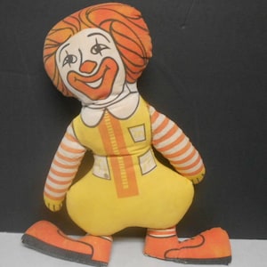 Ronald McDonald Stuff Plush Child&#39;s Toy McDonald&#39;s Hamburgers Restaurant