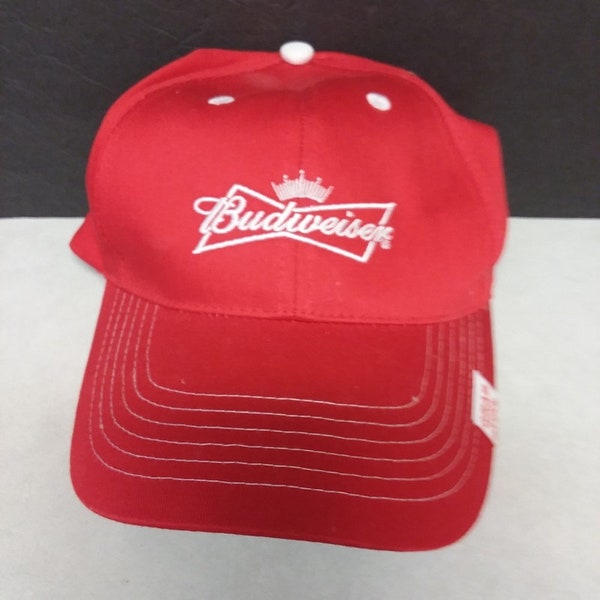 Red Budweiser Baseball Ball Cap by K-Products Headgear