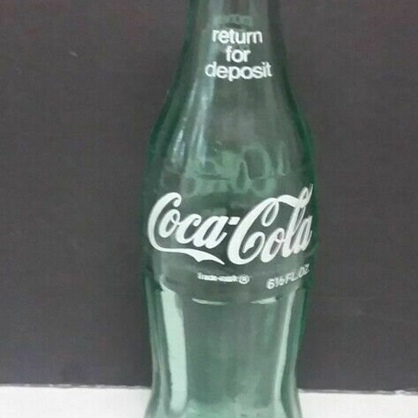 6.5 oz. Coca-Cola Soda Pop Top Coke Bottle Cordelle Ga 87-32 Return for Deposit