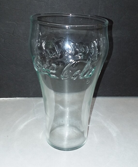 Coca-cola Classic Drink Glasses Slight Green Tint Set of 2 One Irregular  Glass - Etsy