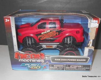 Mean Machines Diecast Toy Truck Metal 4x4 Push-n-Go Ram 2500 Power Wagon NEW