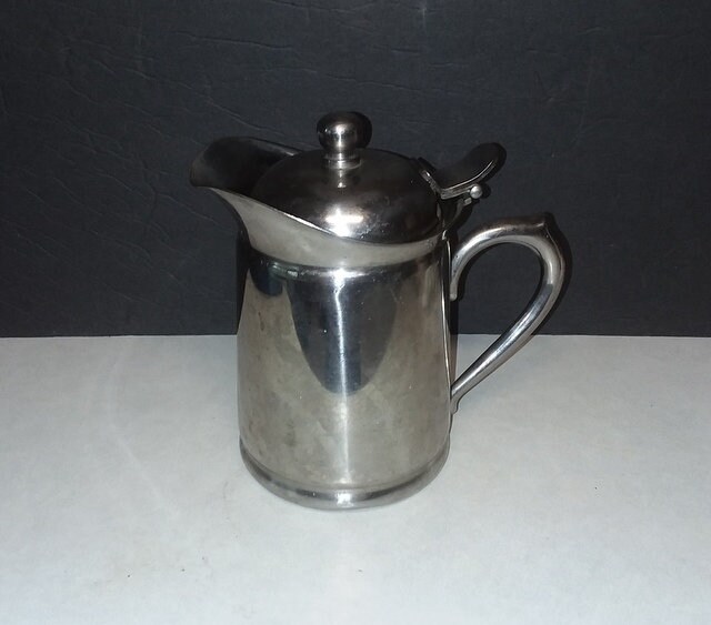Vintage BRANDWARE Japan Stainless Steel Individual Teapot / Coffee