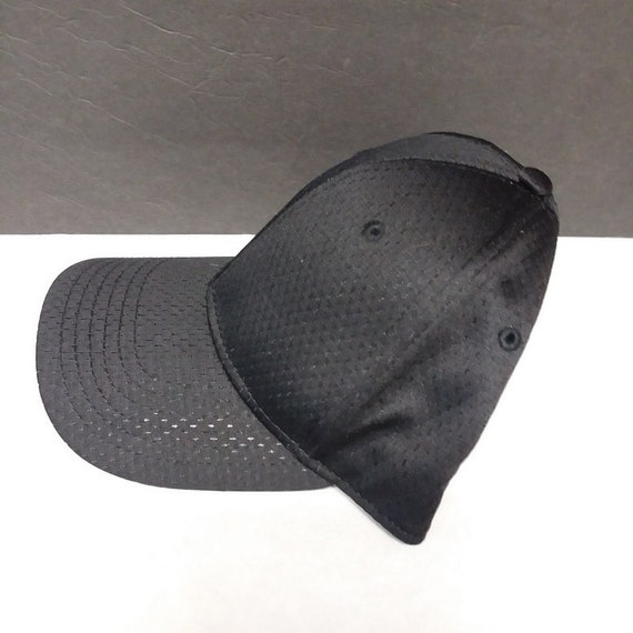 OTTO Baseball Cap Solid Black Jersey Material NEW - image 3