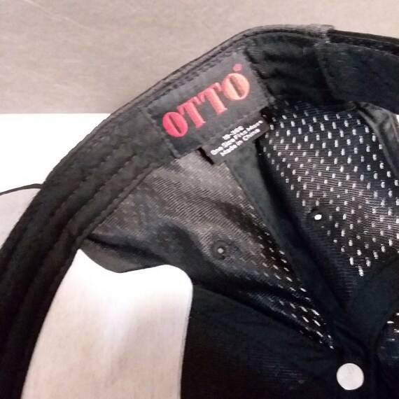 OTTO Baseball Cap Solid Black Jersey Material NEW - image 5