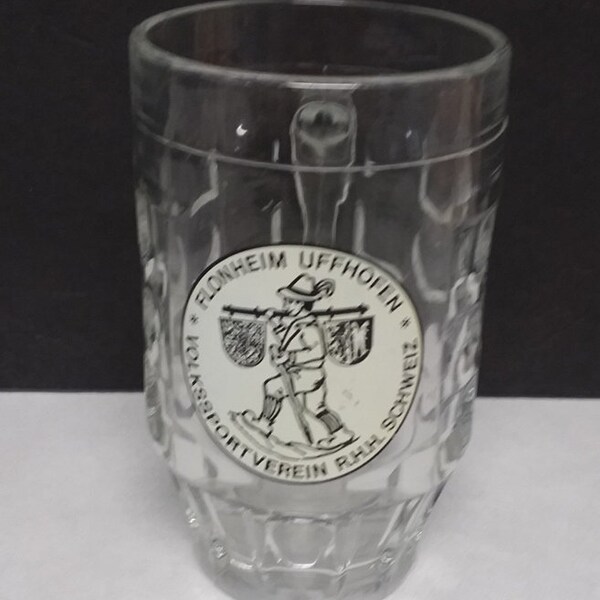 Flonheim Uffhofen Volkssportverein R.H.H. Schweiz German Beer Glass Mug w/Handle