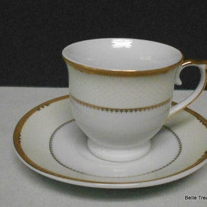 Porcelain Demitasse Cup & Saucer by D&#39;Lusso Design