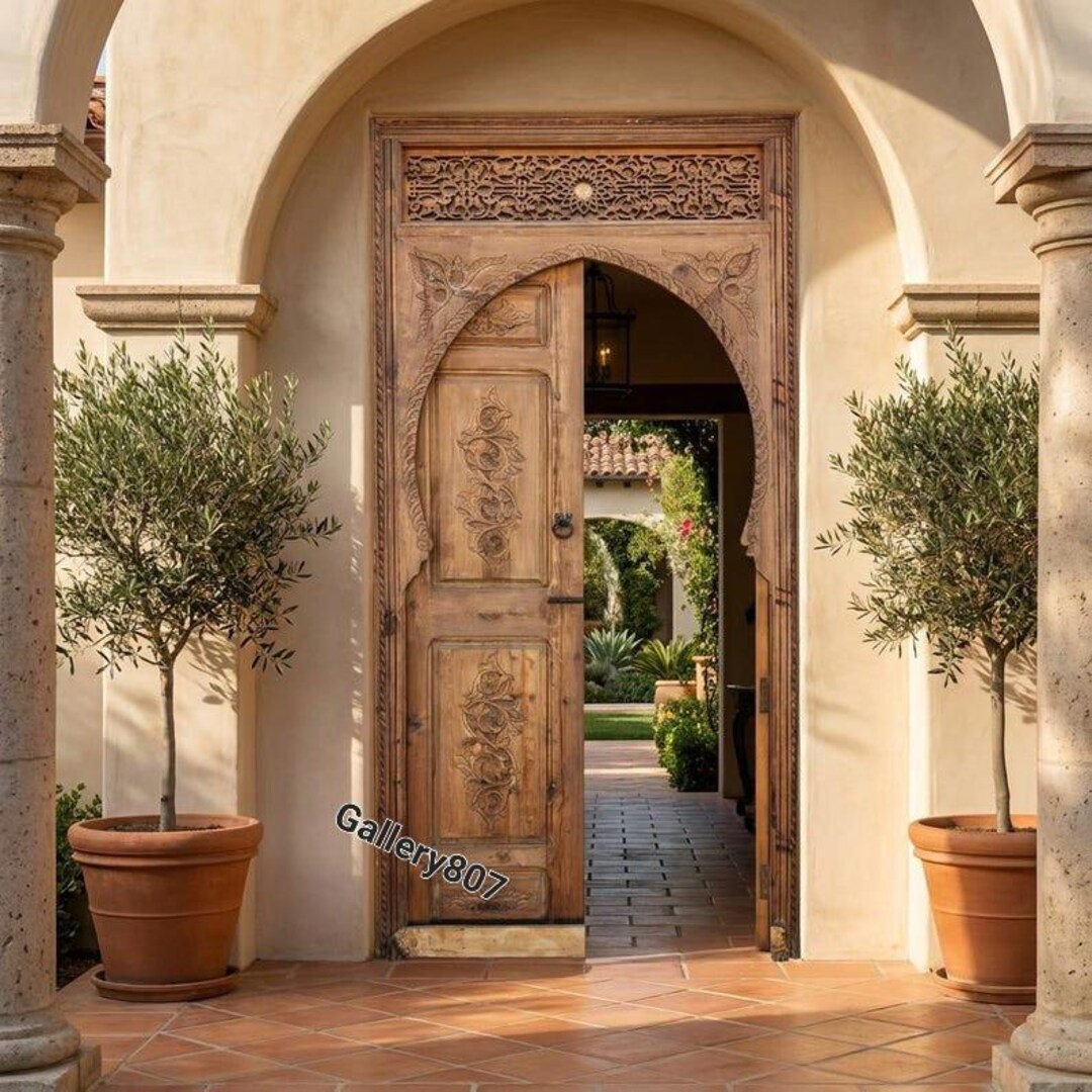 Exquisite Alhambra Moroccan Double Door Interior/exterior Handmade ...
