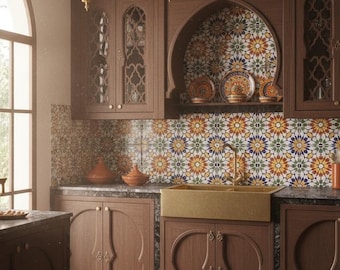 Granada Moorish Ceramic Tile Pack | Spanish Geometric Design