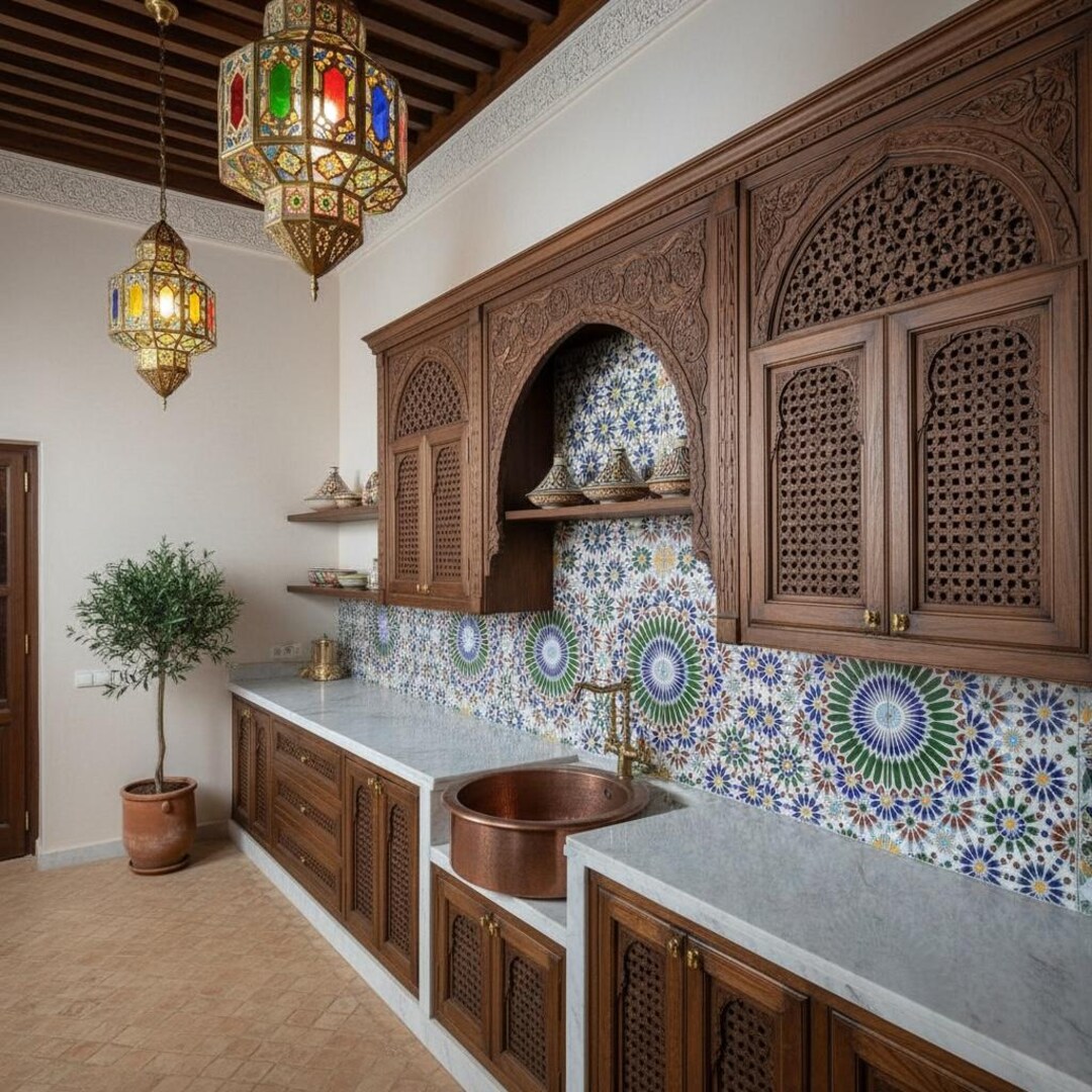 Andalusian Ceramic Tile Pack | Moroccan Geometric Kitchen, Bathroom ...