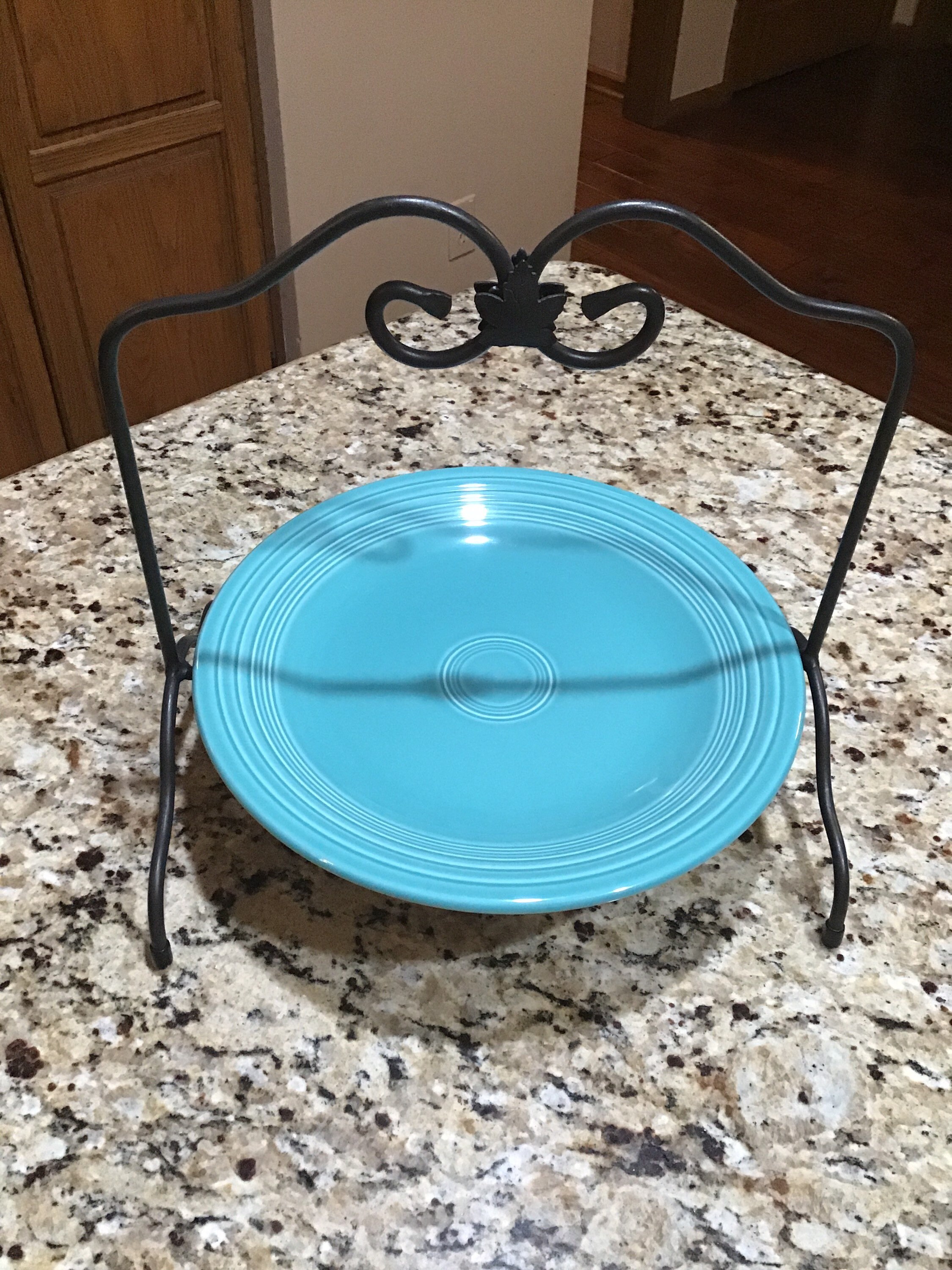 Longaberger Wrought Iron Stand Pie Plate Stand Metalworks Etsy