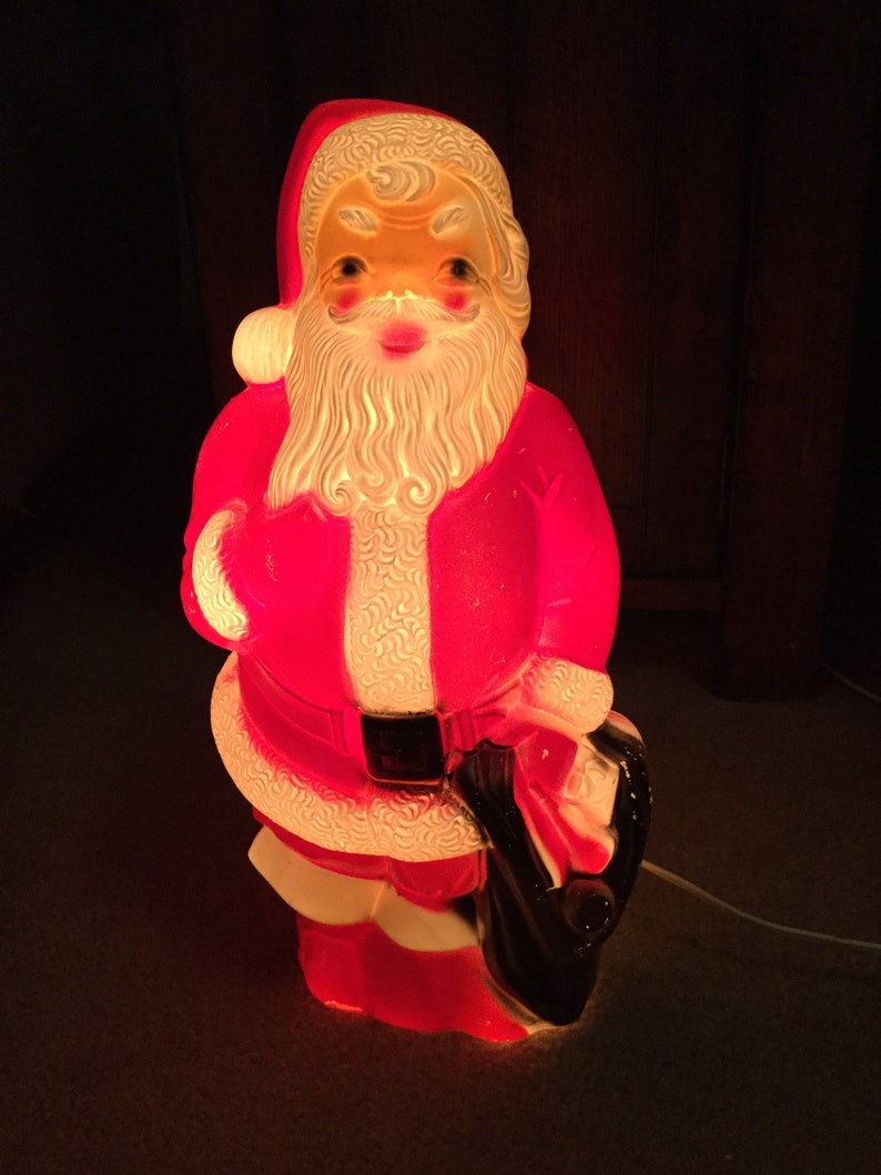 Vintage Christmas Blow Mold Santa Santa Claus Santa Etsy
