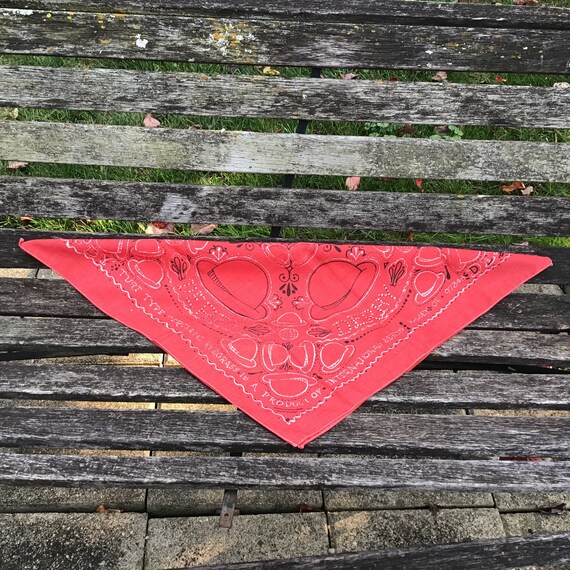 Vintage Bandana, Seed Company, Made in Oregon, Red
