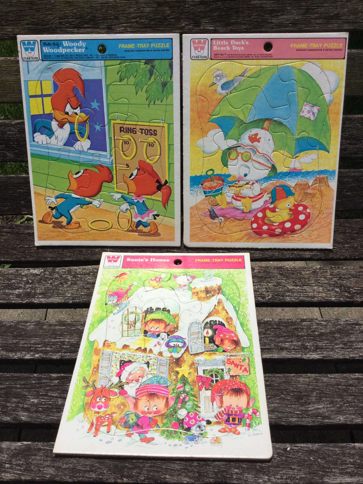 Frame Tray Puzzles Set of 3 Childrens Puzzles Kids Puzzles Etsy