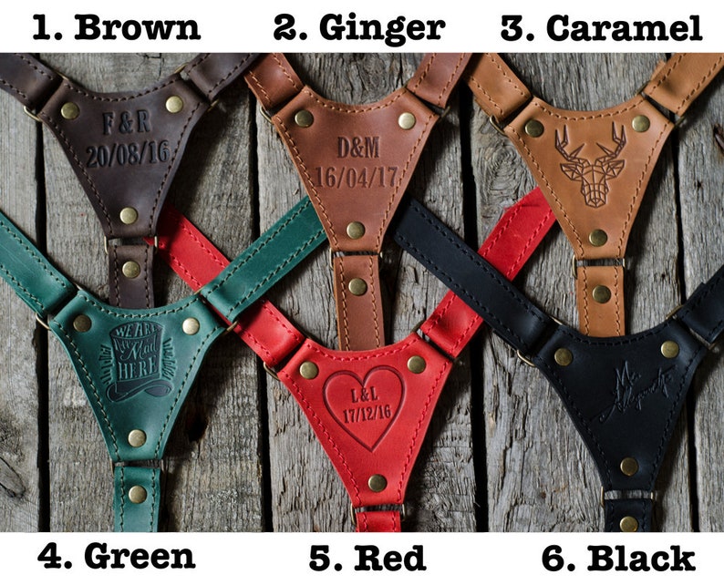 Personalized leather suspenders leather suspenders with Monogram wedding suspenders mens braces for grooms suspenders Groomsmen gift retro Brown+Initials&Date