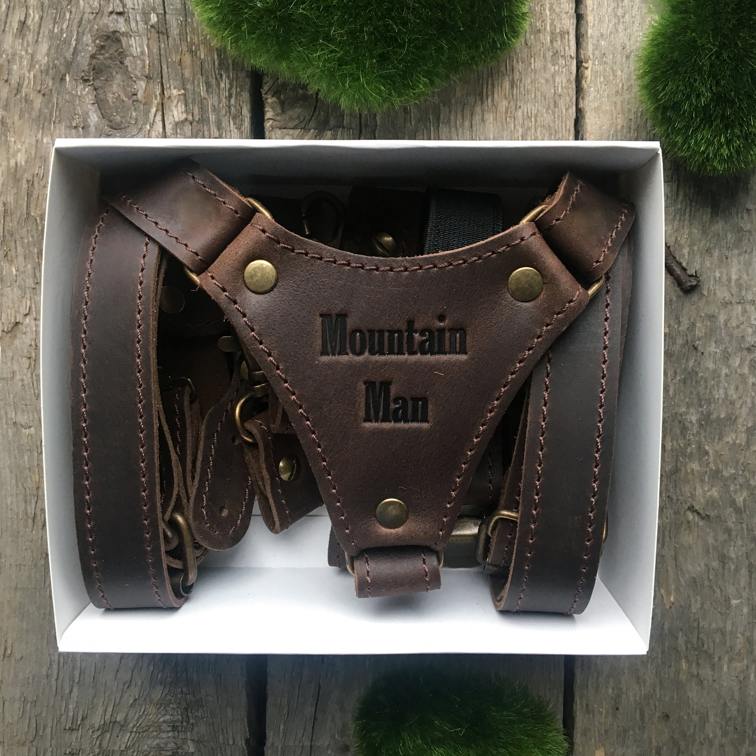 Personalized leather suspenders leather suspenders with Etsy