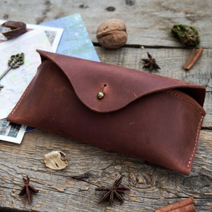 personalization Leather glasses case for glasses eyeglasses case custom gift for man mother present women rustic stag party favor