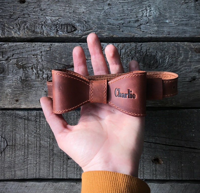 personalised dog bow tie