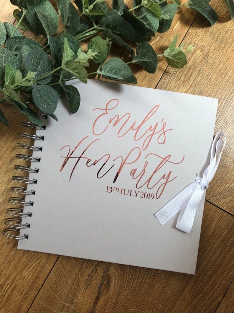 Personalised Hen Party Memory Book Personalised Scrapbook Etsy