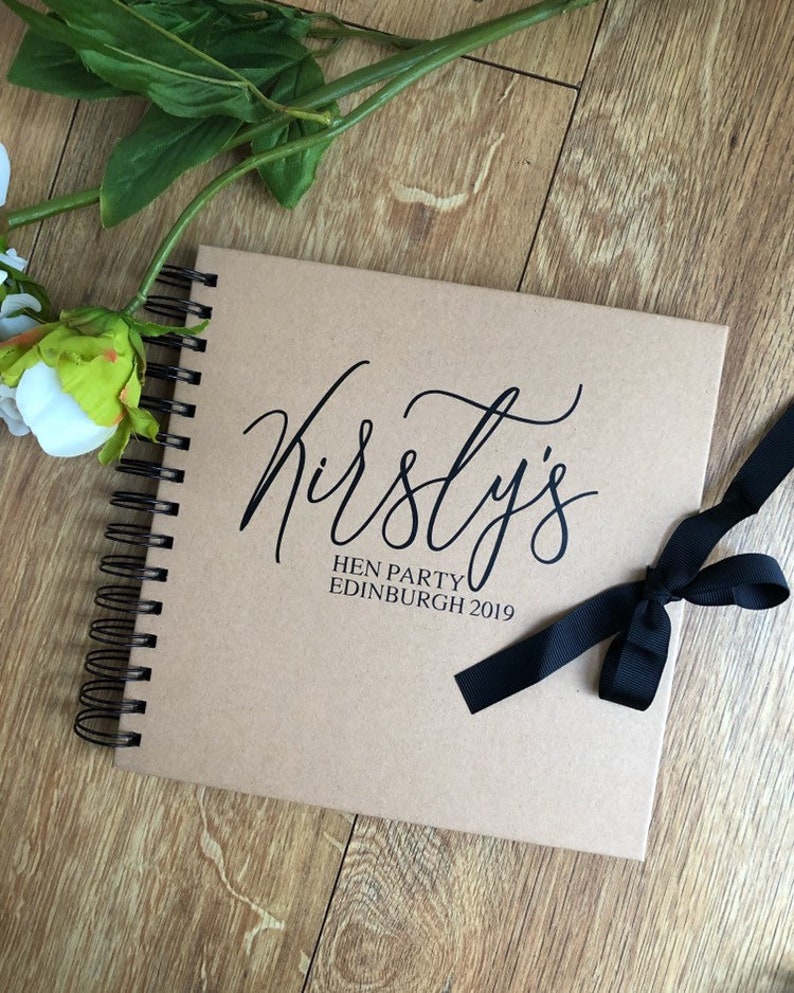 Personalised Hen Party Memory Book Personalised Scrapbook Etsy