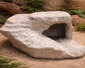Custom Reptile Basking Platform, Faux Rock Hide Cave, Bearded Dragon Ledge, Personalized Lizard Habitat Decor