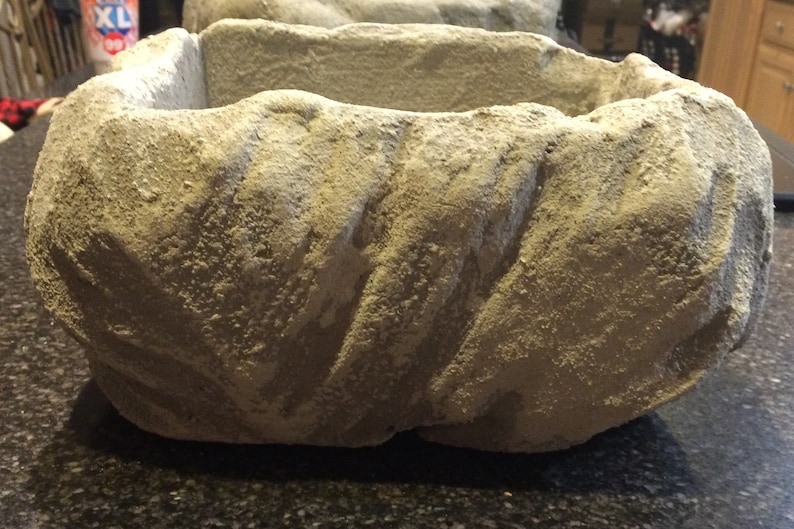 Lightweight Rock Planter Outdoor Stone Planter Patio Decor Etsy