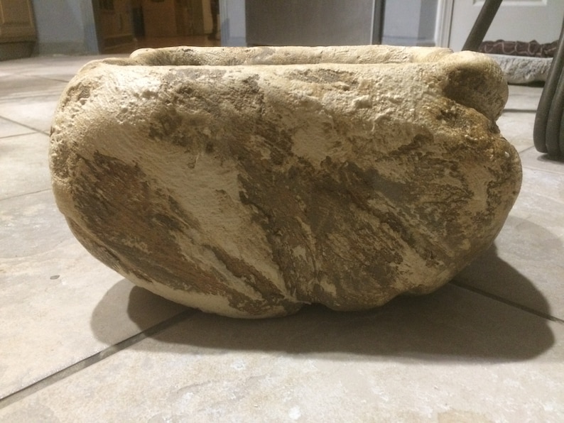 Lightweight Rock Planter Outdoor Stone Planter Patio Decor Etsy