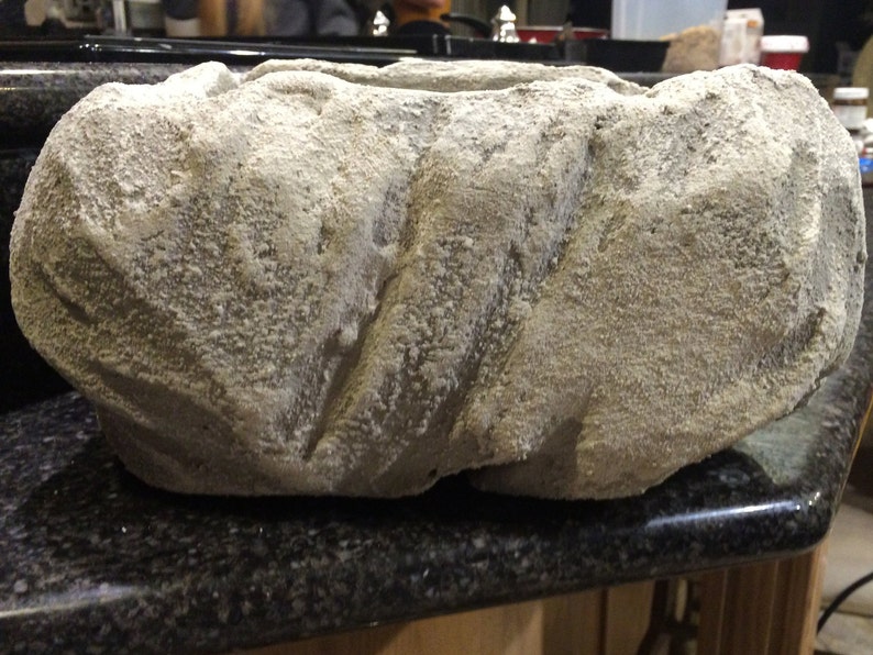 Lightweight Rock Planter Outdoor Stone Planter Patio Decor Etsy