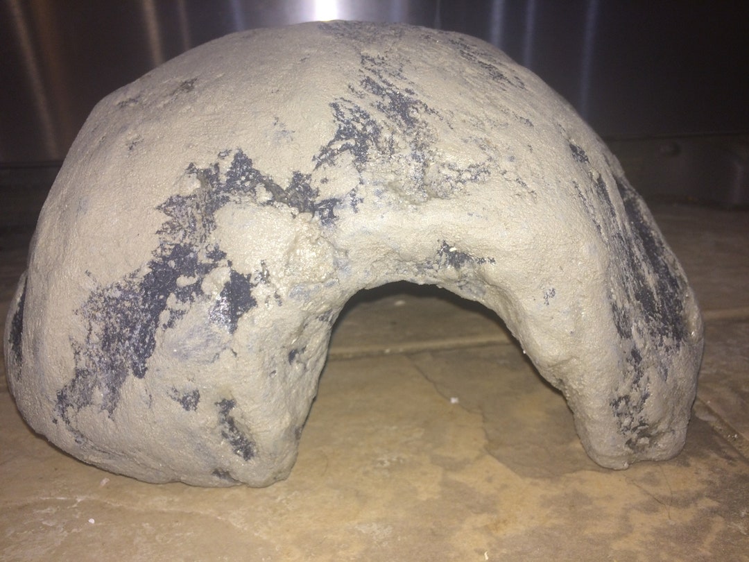 Custom Rock Reptile Hide Realistic Natural Habitat Home Made With Light