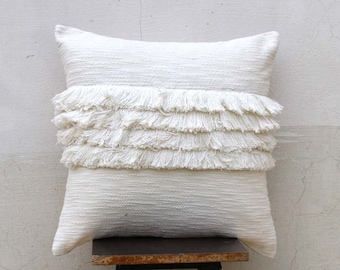 White ruffle pillow | Etsy Custom Ruffled Pillow White Eyelet