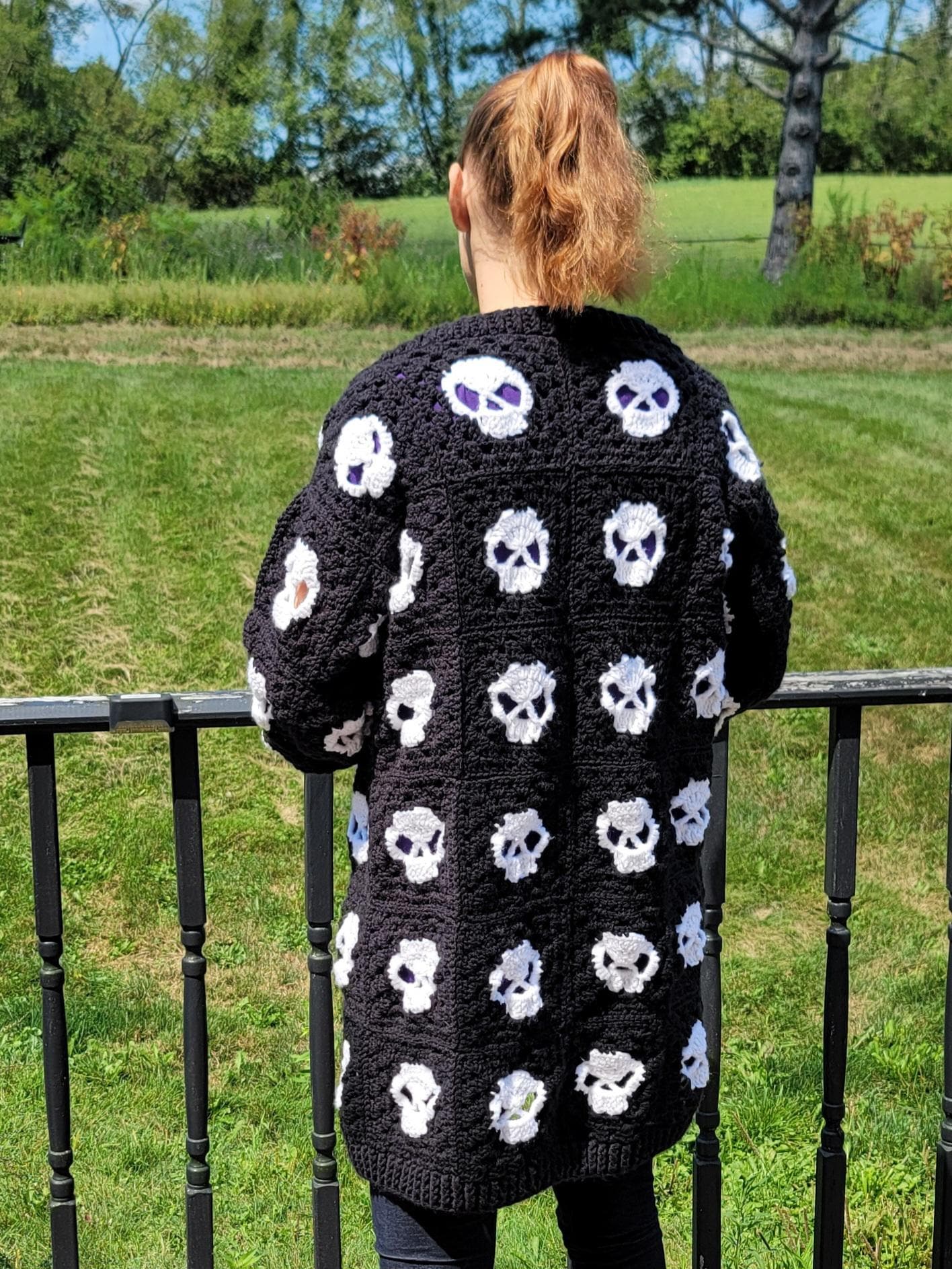 【lad musician】skull Cardigan Social Collision Graveyard Skull Girls Crop Cardigan | Hot Topic