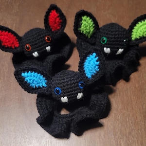 Crochet Bat Hair Scrunchie