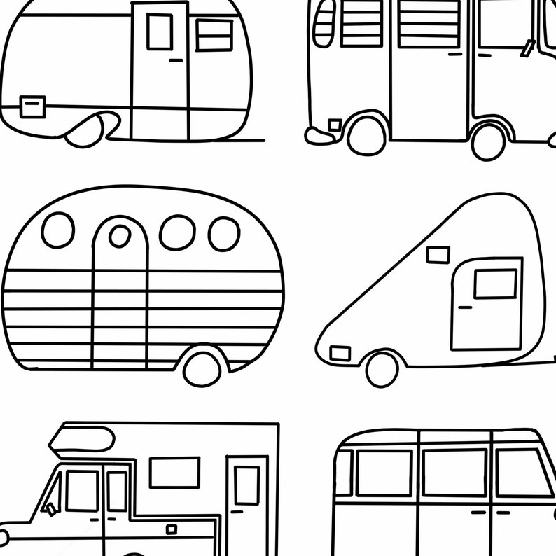 Digital Download Happy Campers Printable Hand Lettered - Etsy