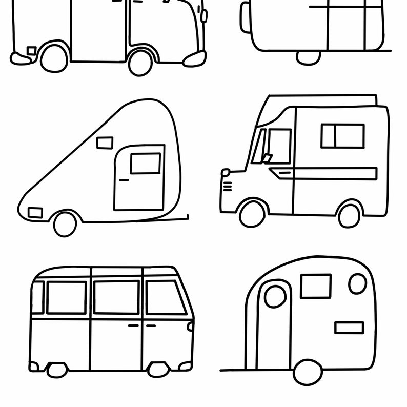 Digital Download Happy Campers Printable Hand Lettered - Etsy