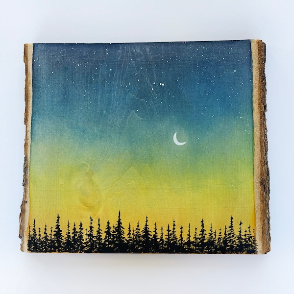 Wood Slice Art Etsy