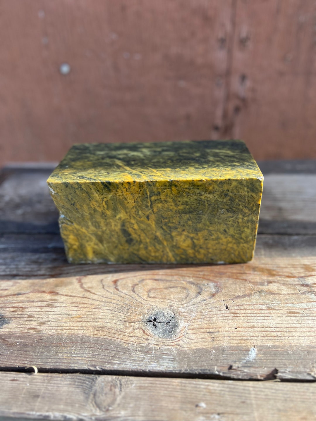 20lb Soapstone Block for Carvingyellow Mix Etsy