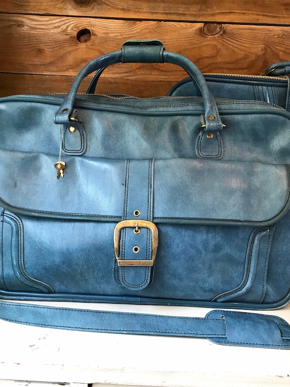 Vintage Luggage Set by Sears - 1970’s Powder Blue… - image 3