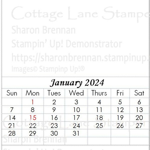 2024 Cd Calendar Template Etsy