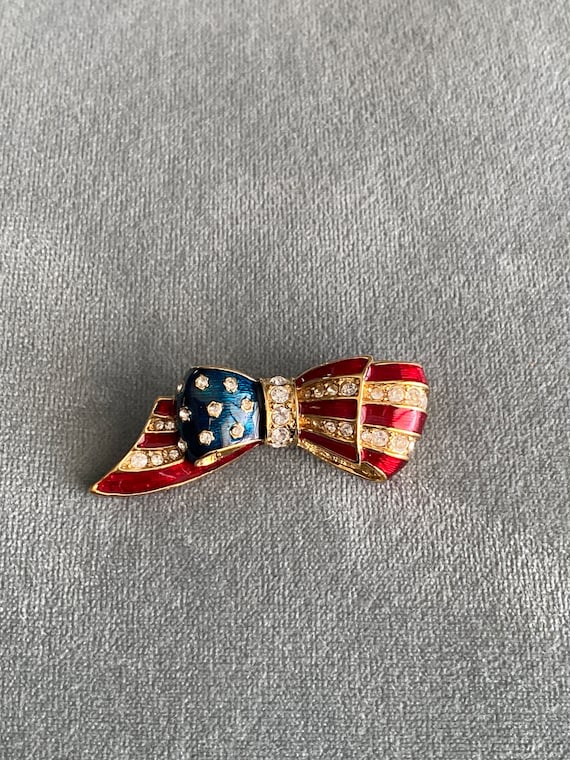 4th of July Flag brooch