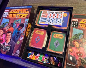 Comic Hunters - Board Game - Black Box Inserts w/ Text v2