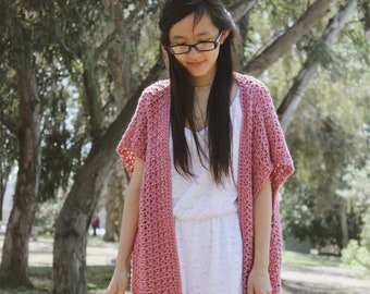 Ellerie Kimono Pattern / Kimono Crochet Pattern / Spring Cardigan / Summer Cardigan