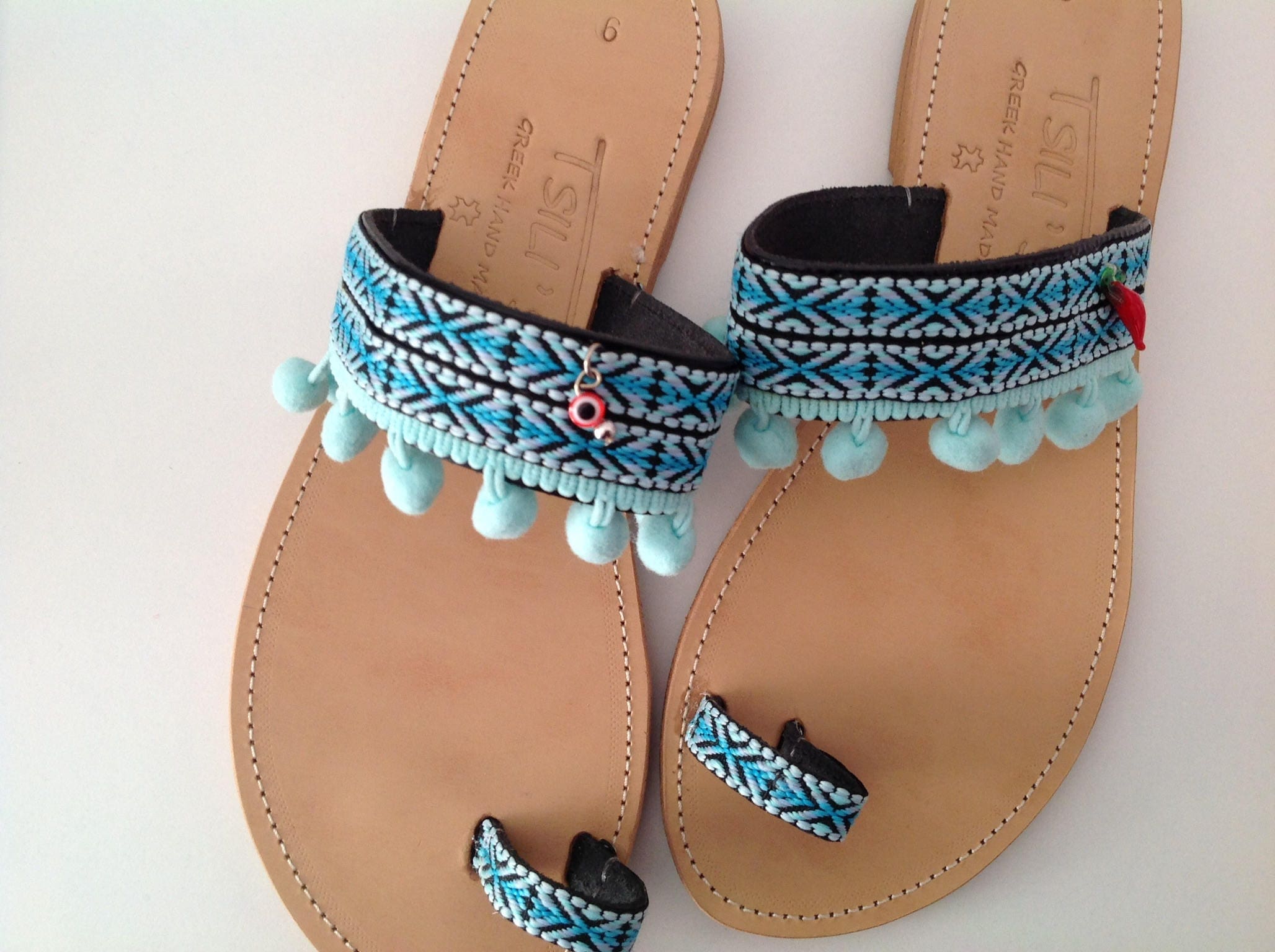 Boho Leather Sandals Greek Handmade Sandals Hippie Women - Etsy