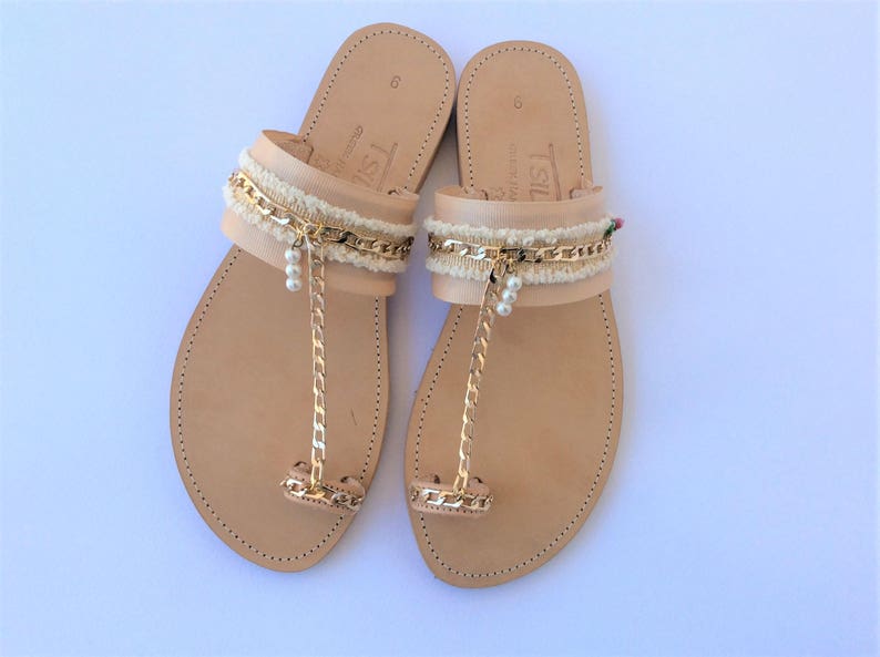 Boho Wedding Sandals Greek Leather Sandals Bridal Sandals - Etsy