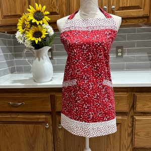 Apron / Handmade Apron / Full Apron / Patriotic Apron /  4th of July Apron