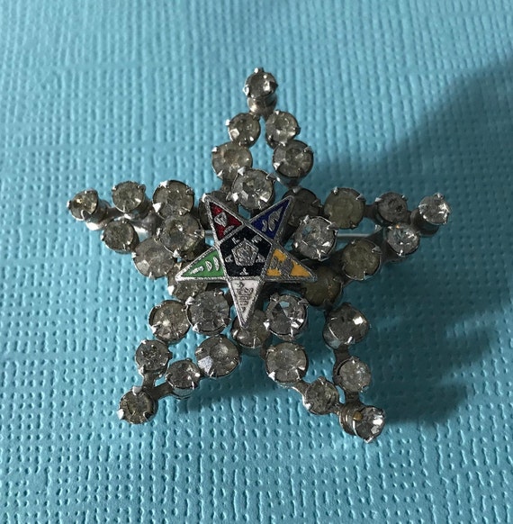 Vintage Order of the Eastern Star brooch, Eastern… - image 6