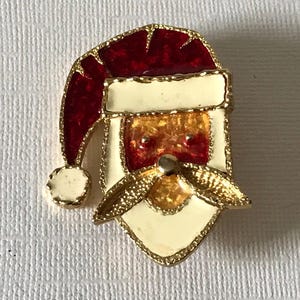 Vintage Santa brooch, Christmas brooch, holiday pin, Santa pin, Christmas pin, vintage Santa pin, RARE Santa brooch, Christmas jewelry