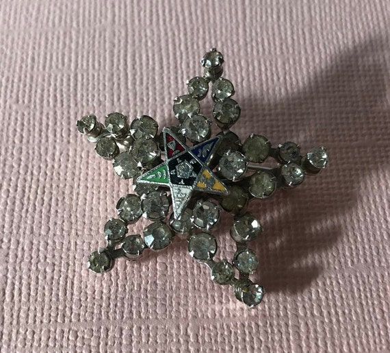 Vintage Order of the Eastern Star brooch, Eastern… - image 2