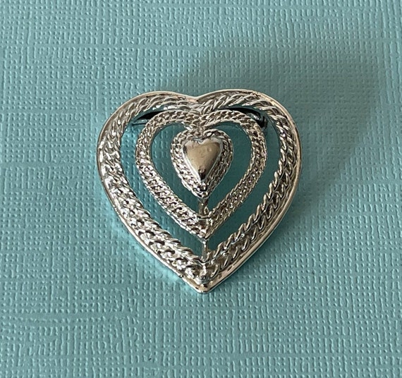 Signed Gerry's heart pin, vintage Gerry's heart p… - image 3