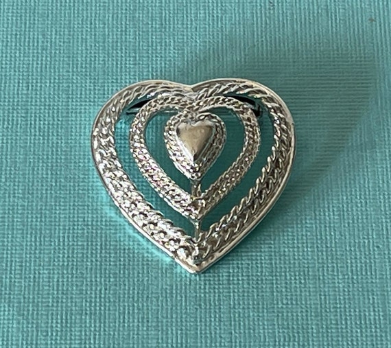 Signed Gerry's heart pin, vintage Gerry's heart p… - image 2